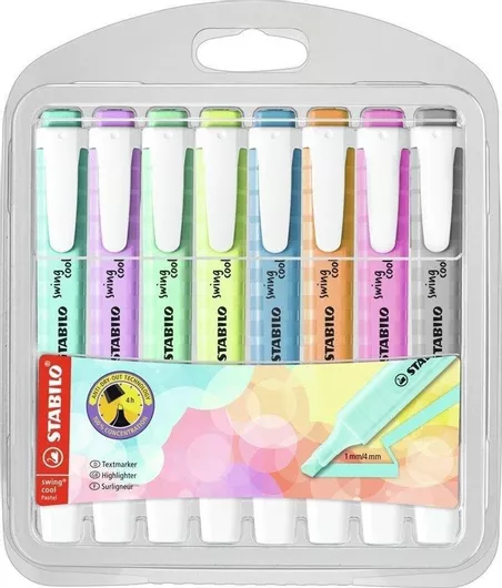 Stabilo Swing Cool Pastel Μαρκαδόρος Υπογράμμισης Pastel - No color code.