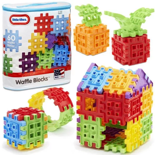 Τουβλάκι Little Tikes Waffle Blocks για 2+ Ετών 60τμχ