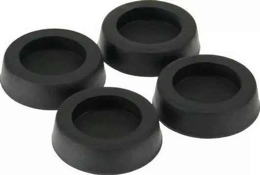 InLine Black Rubber Feet for PC Housing