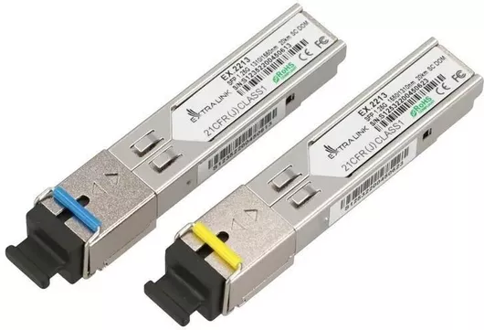 Transceiver Extralink Sfp 1.25g Wdm 1310/1550nm Sm 20km Sc EX.2213