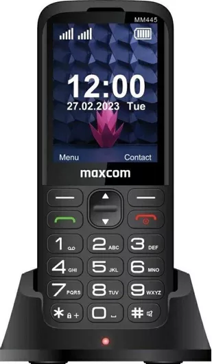 Κινητό Απλής Χρήσης MaxCom Comfort MM445 4G Dual SIM με Μεγάλα Κουμπιά Μαύρο