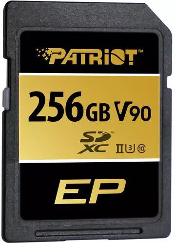 Patriot EP SDXC 256GB Class 10 U3 V90 UHS-II