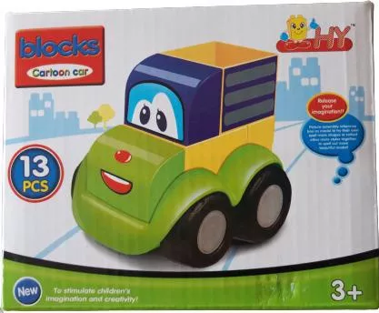 Τουβλάκι Αυτοκίνητο για 3+ Ετών 13τμχ