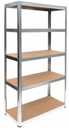 Ραφιέρα Dexion Topeshop Regał Γαλβανιζέ με 5 Ξύλινα Ράφια Μ90x30x180cm