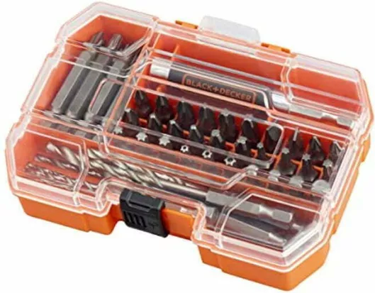 Τρυπάνια Black & Decker Σετ 45 με Κυλινδρικό Στέλεχος