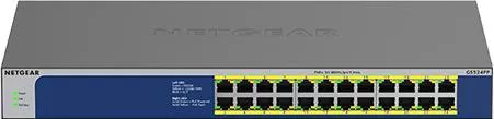 Switch NetGear GS524PP Unmanaged L2 PoE+ με 24 Θύρες Gigabit 1Gbps Ethernet
