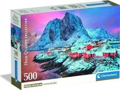 Cle Puzzle 500 Compact Hamnoy Village 35587