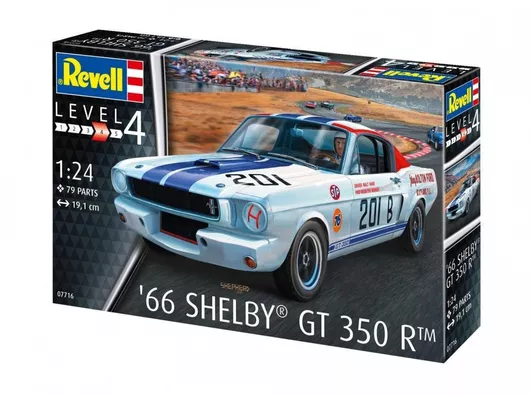 Revell '66 Shelby GT 350 R Model Car Figure in 1:24 Scale