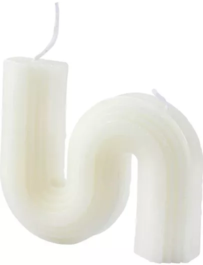 Διακοσμητικό Κερί L-c Arty 10x8cm Λευκό