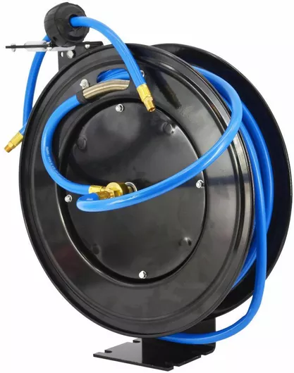 Awtools 15m Air Hose with Metal Reel - 10x16mm