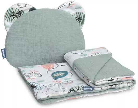 Sensillo Σετ Μουσελίνες Καροτσιού - Σμαραγδένιοι Σκαντζόχοιροι