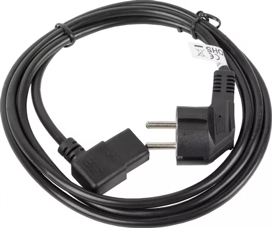 Καλώδιο Τροφοδοσίας Lanberg MPΝ IEC C13 σε Schuko 3m Μαύρο