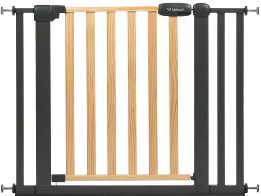 Kidwell Προστατευτική Πόρτα από Ξύλο Μαύρο