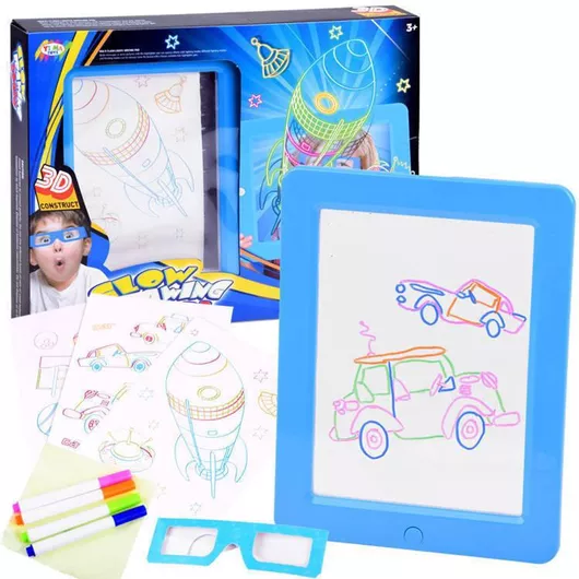 Backlit Whiteboard + 3d Glasses Pens Ta0092 Age