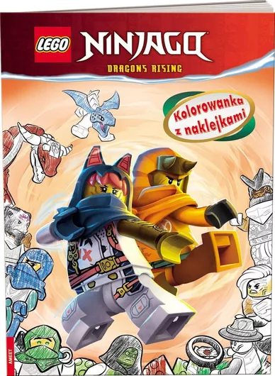 Lego Ninjago Kolorowanka z Νaklejkami 