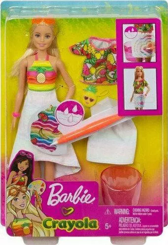 Barbie Crayola Rainbow Fruit Surprise Κούκλα για 5+ Ετών - Mattel