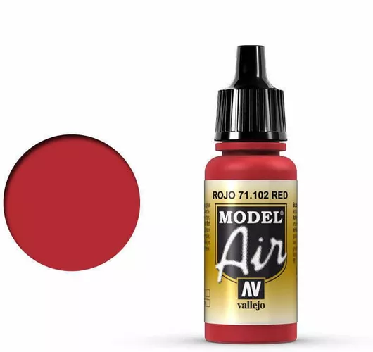 Χρώμα Μοντελισμού Acrylicos Vallejo Model Air Κόκκινο 17ml