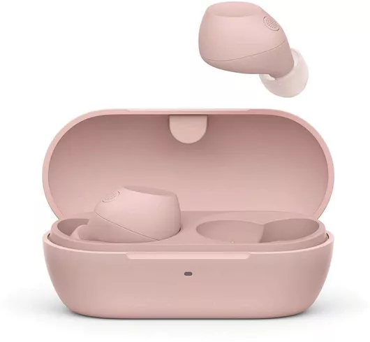 Bluetooth Handsfree Ακουστικό Sony WF-C710N In-ear με Αντοχή στον Ιδρώτα & Θήκη Φόρτισης Ροζ