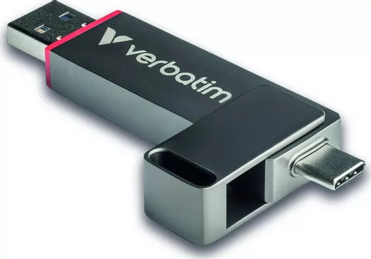 Verbatim Verbatim Dual 512GB USB 2.0 Stick με σύνδεση USB-A & USB-C Ασημί