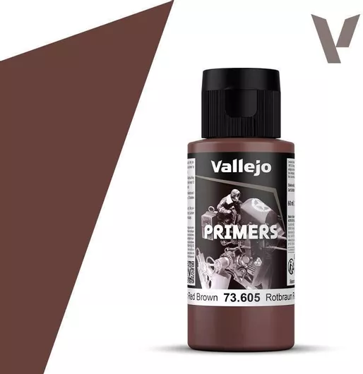 Χρώμα Μοντελισμού Surface Primer Acrylic-polyurethane Vallejo 60ml German Red Brown Ral8012 7
