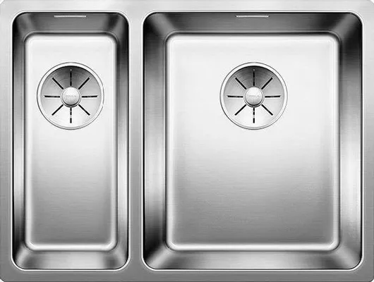 Νεροχύτης Blanco Andano Ένθετος Δεξιός Inox Μ58.5xΠ44cm Γκρι