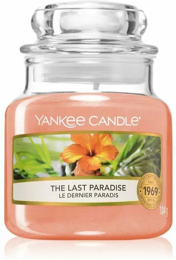 Αρωματικό Κερί Yankee Candle σε Βάζο με Άρωμα The Last Paradise 104gr Μαύρο