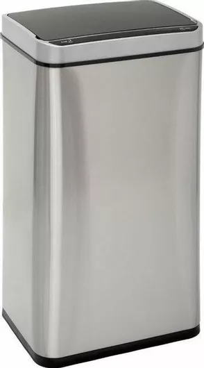 Κάδος Απορριμμάτων 5Five Μεταλλικός Ασημί με Φωτοκύτταρο 40lt