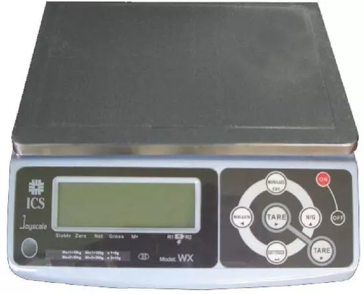 ICS Wx Electronic Counting Scale with Weighing Capacity of 15kg and Division of 1g