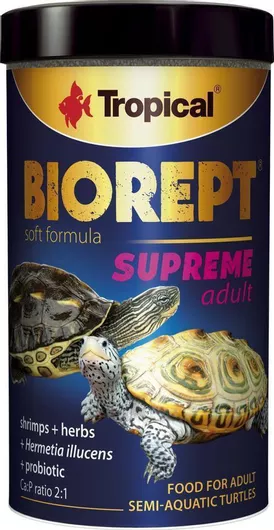 Τροφή Ερπετού Turtle Food Tropical Biorept Supreme Adult Probiotic Additives 250ml 70g