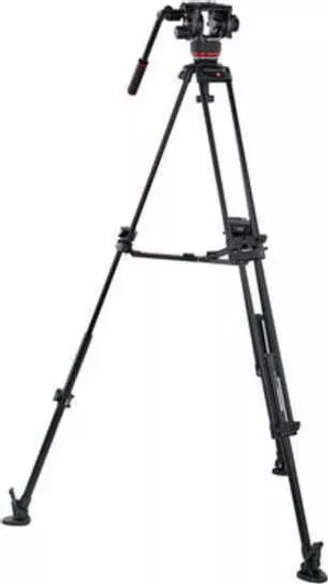 Τρίποδο Manfrotto 504X Fluid Video Head with Alu Twin leg tripod MS Βίντεο