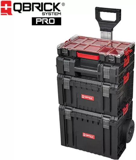 Εργαλειοφόρος Qbrick Τροχήλατος Πλαστικός 4 Θέσεων System Pro