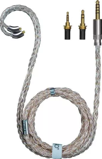 Fiio LC-RE Pro 2022 MMCX Headphone Cable with Interchangeable Gold-Silver-Copper Plugs