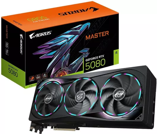 Κάρτα Γραφικών Gigabyte GeForce RTX 5080 16GB GDDR7 Aorus Master