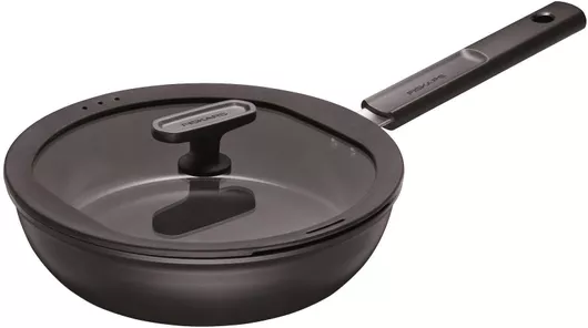 Fiskars Τηγάνι με Καπάκι από Αλουμίνιο με Αντικολλητική Επίστρωση 28cm