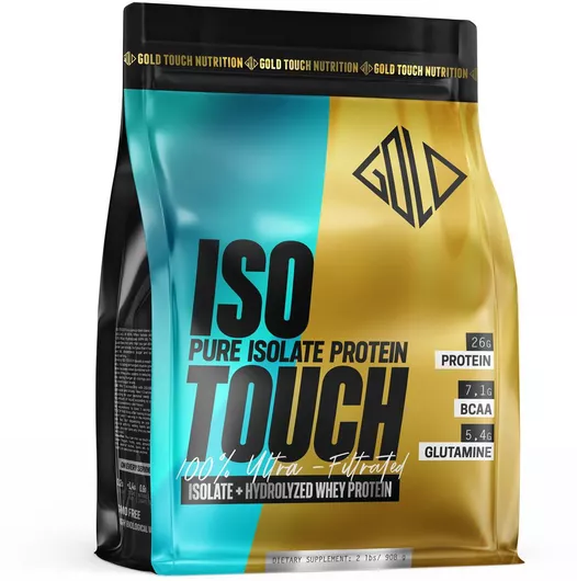 GoldTouch Nutrition Iso Touch 86% Whey Protein Gluten-Free Cookie Dough Flavor 908g