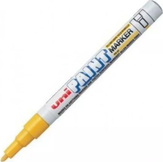 Uni-Ball Paint PX-21 Ανεξίτηλος Μαρκαδόρος 0.8mm Κίτρινος