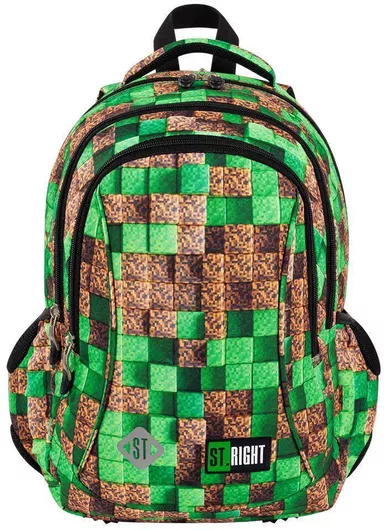 3-Compartment Backpack St.Right BP-26 Pixel Cubes