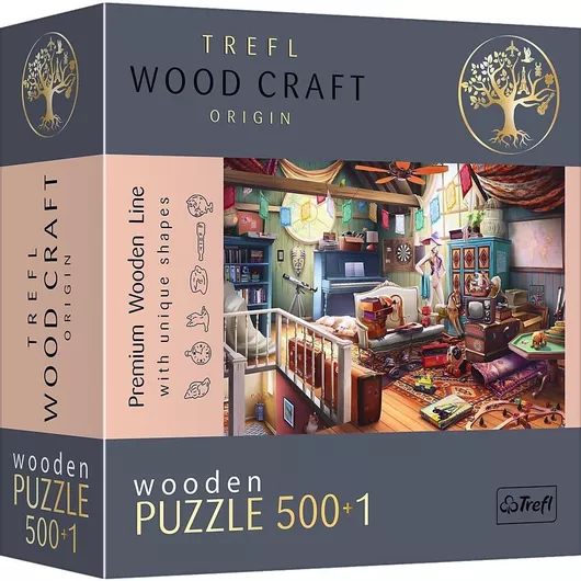 Puzzle 500+1 Woodcraft Treasures In Attic