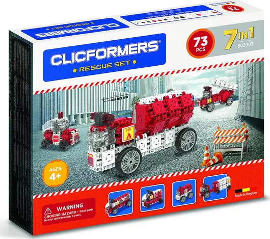 Τουβλάκι Clicformers Rescue Set για 4+ Ετών 73τμχ