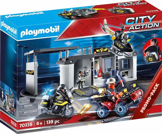 Playmobil Βαλιτσάκι City Action Take Along Tactical Unit Headquarters για 4 ετών