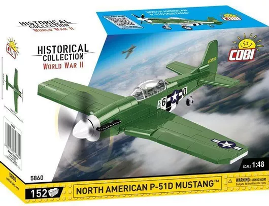 Τουβλάκι Cobi Historical Collection WWII North American P-51 Mustang για 7+ Ετών 152τμχ