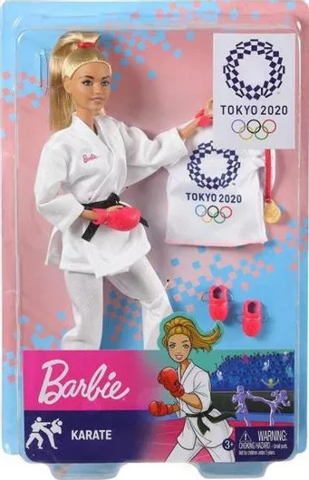 Barbie Karate Tokyo 2020 Κούκλα για 3+ Ετών - Mattel