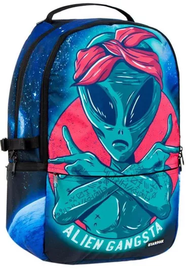 Παιδική Τσάντα Πλάτης Starpak Alien Gagnsta Μπλε