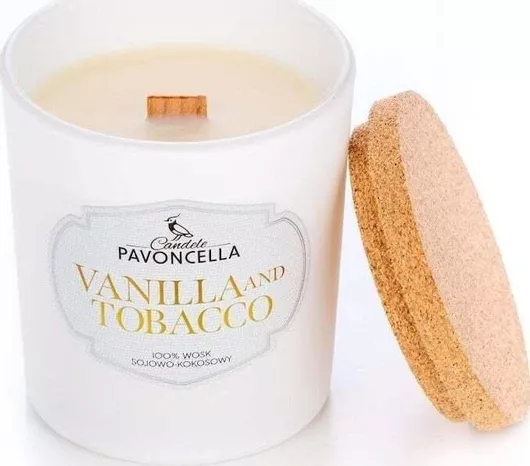 Σόγια Κερί Vanilla Tabacco 135g Λευκό