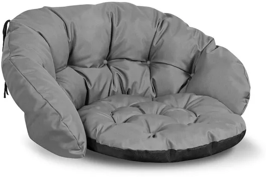 Μαξιλάρι Καρέκλας Κήπου Aio με Πλάτη 40x122cm Gray