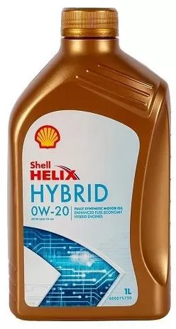 Λάδι Αυτοκινήτου Shell Helix Hybrid Συνθετικό 0W-20 1lt