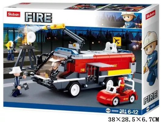 Τουβλάκι Sluban Straz Pads With Toy Car για 6 - 12 Ετών 381τμχ