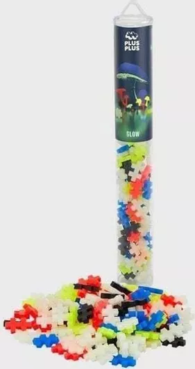 Τουβλάκι Plus Plus Mix Glow In The Dark 24 Tubes