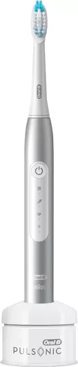 Oral-B Pulsonic Slim Luxe 4000 Ηλεκτρική Οδοντόβουρτσα με Χρονομετρητή και Αισθητήρα Πίεσης Ασημί