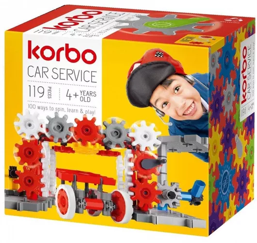 Τουβλάκι Korbo Car Service για 4+ Ετών 119τμχ